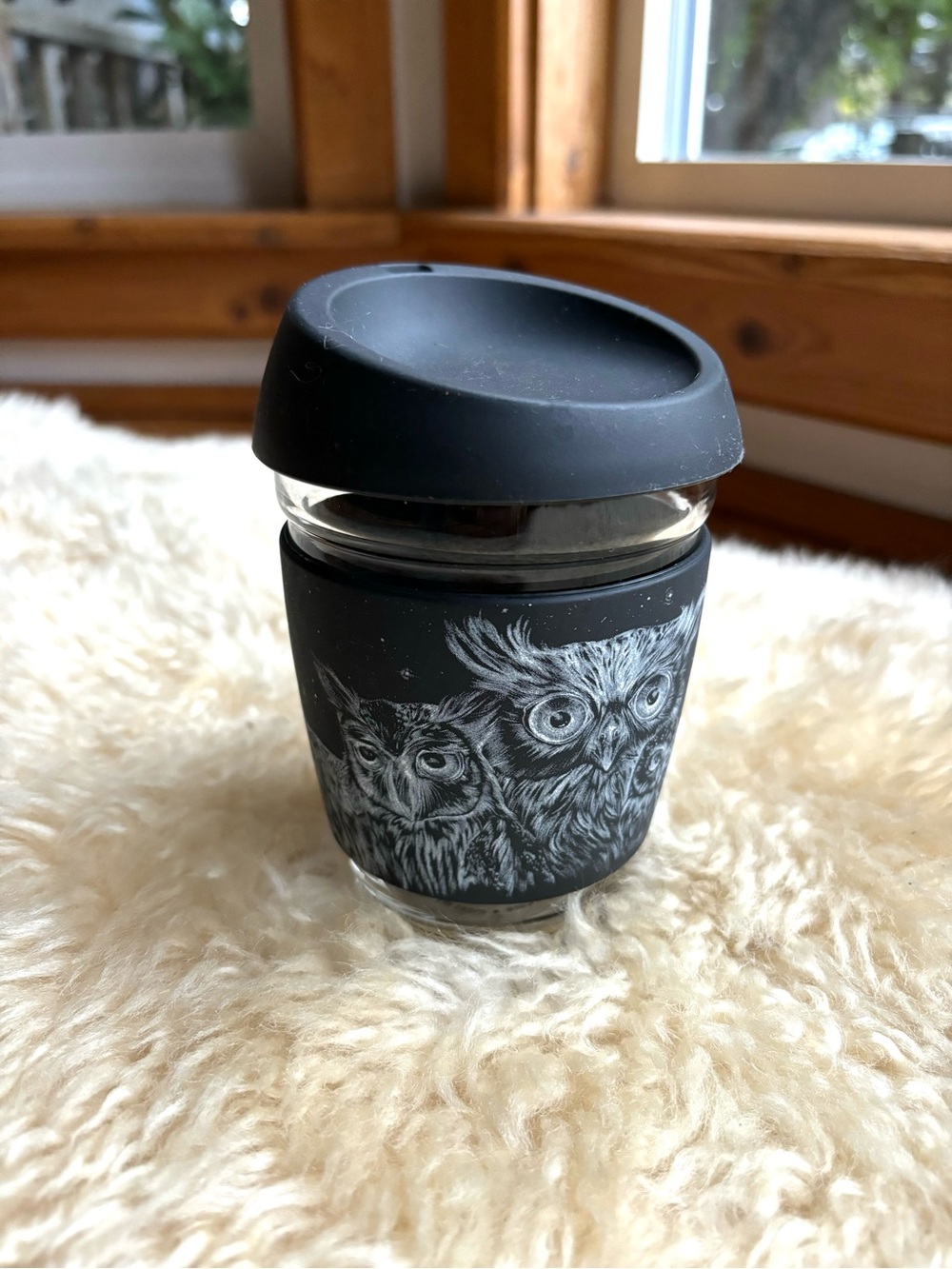 Joco Glass Owl Mug